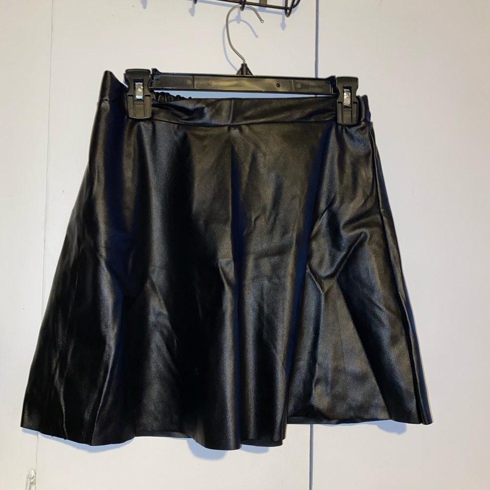 Faux Leather Mini Skirt